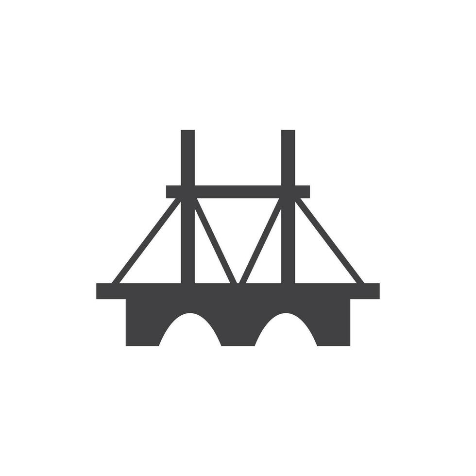 Brücke Logo Vorlage Vektor Icon Illustration