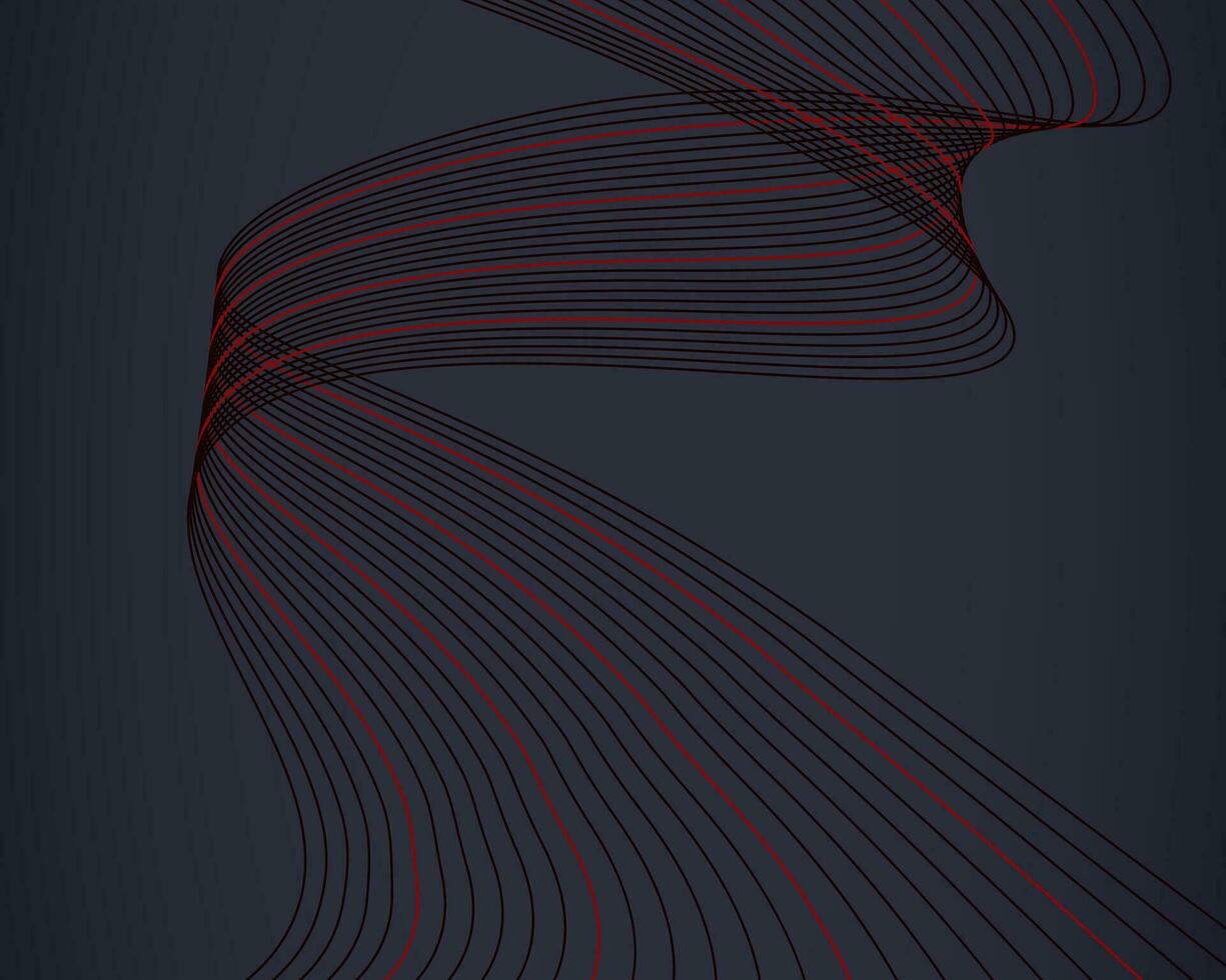 dynamisch Welle Linien Hintergrund vektor