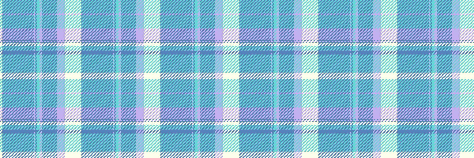 koreanska pläd bakgrund kolla upp, fodrad mönster tyg tartan. trend textil- sömlös textur vektor i kricka och blå färger.