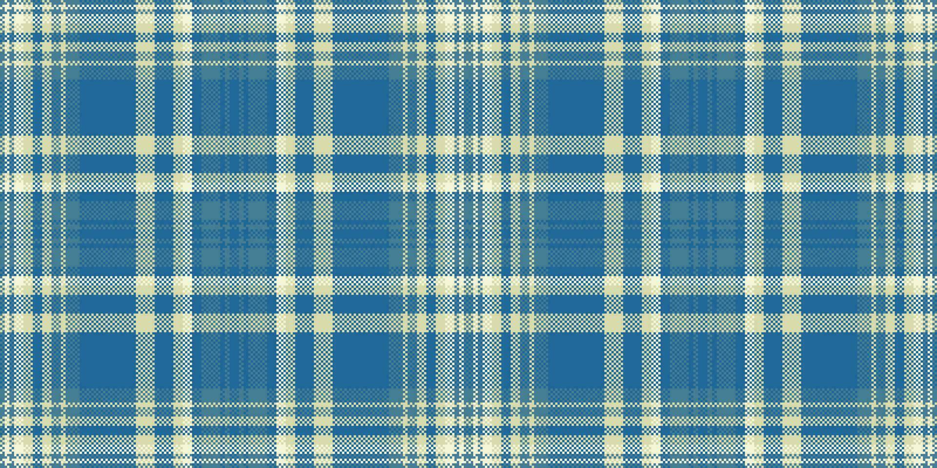 bunt Hintergrund Plaid Schottenstoff, Startseite Muster Vektor Textur. Streifen nahtlos Stoff Textil- prüfen im cyan und Licht Farben.