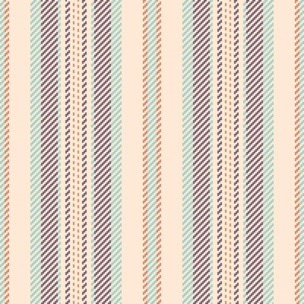 textur textil- vektor av tyg sömlös mönster med en rader vertikal rand bakgrund.
