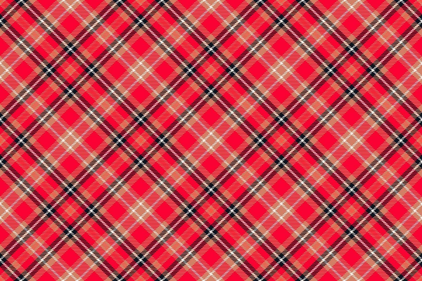 Tartan karierter Hintergrund, nahtloses Muster mit diagonalen Karos. vektorgewebestruktur für textildruck, geschenkpapier, geschenkkarte, tapete. vektor