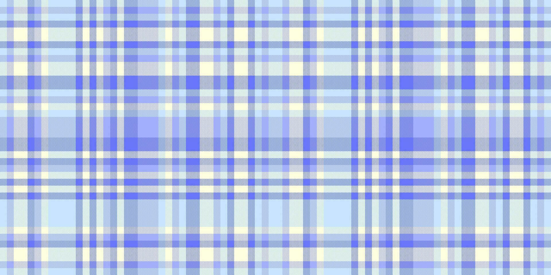 uns Muster Tartan Textur, schön nahtlos Plaid Hintergrund. Herrenbekleidung Textil- prüfen Stoff Vektor im Blau und Licht Gelb Farben.