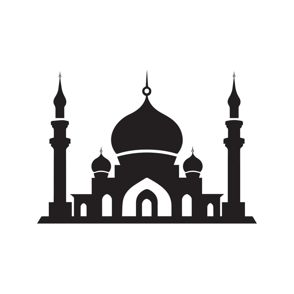 moské ikon. platt illustration. vektor för platt design