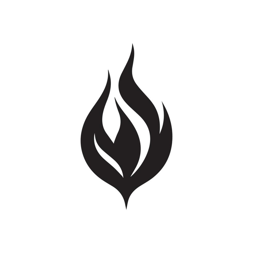 Feuer Flamme Symbol Vektor Design Symbol von Leistung und Energie. eben Stil