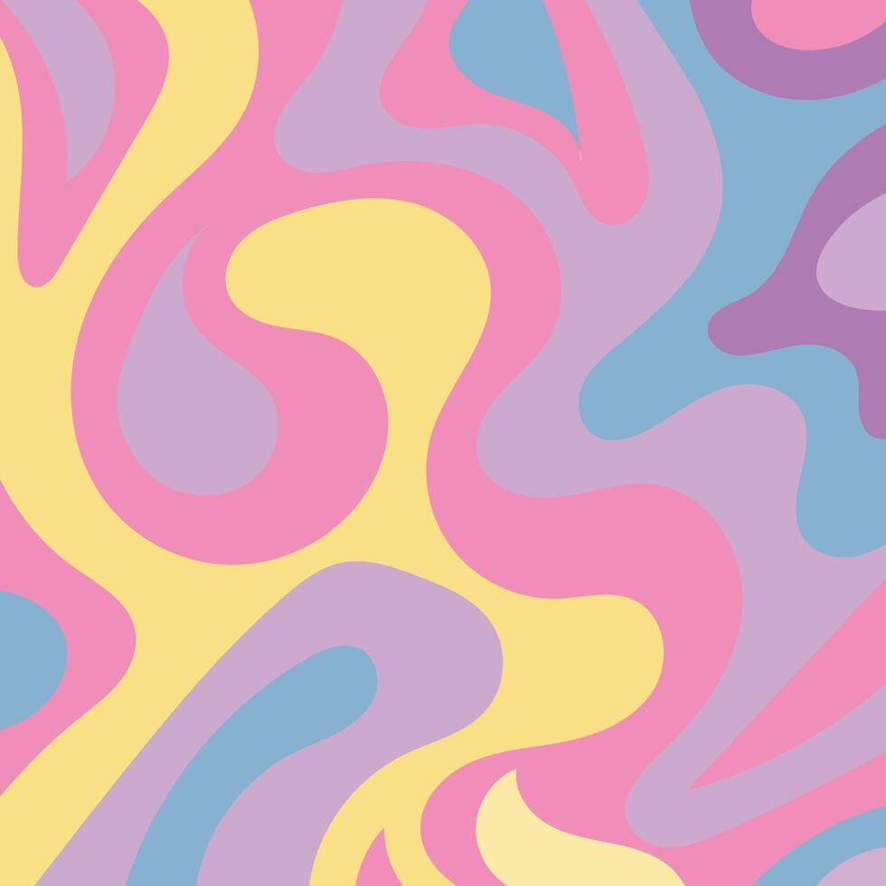 abstrakt fyrkant bakgrund med swirly kurvor textur ornament. vektor