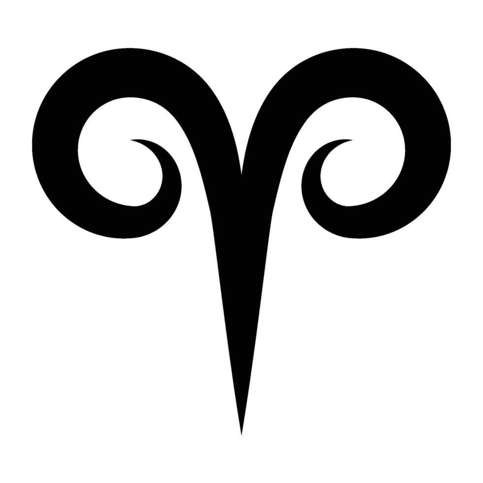 Widder Tierkreis Symbol Symbol vektor