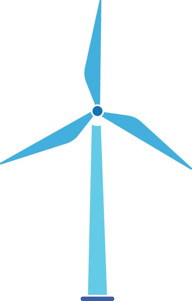 vind energi turbin vektor illustration