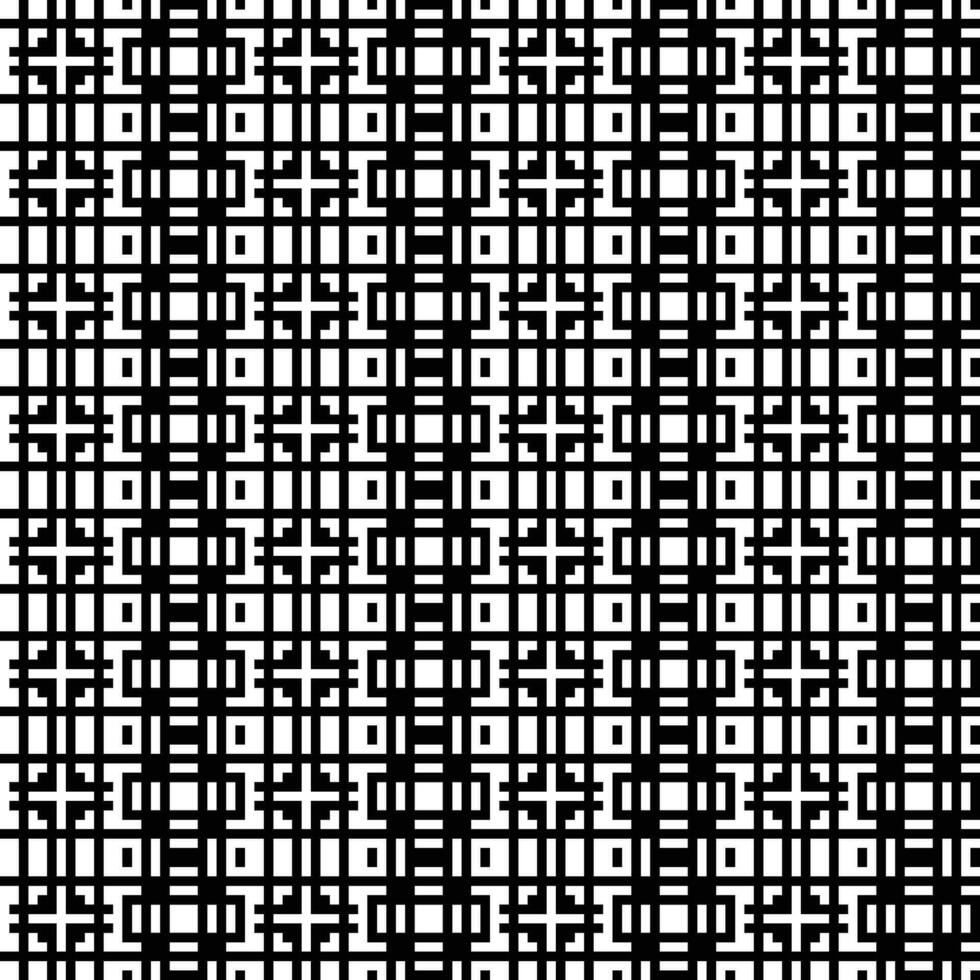 en svart och vit pixel mönster bakgrund vektor