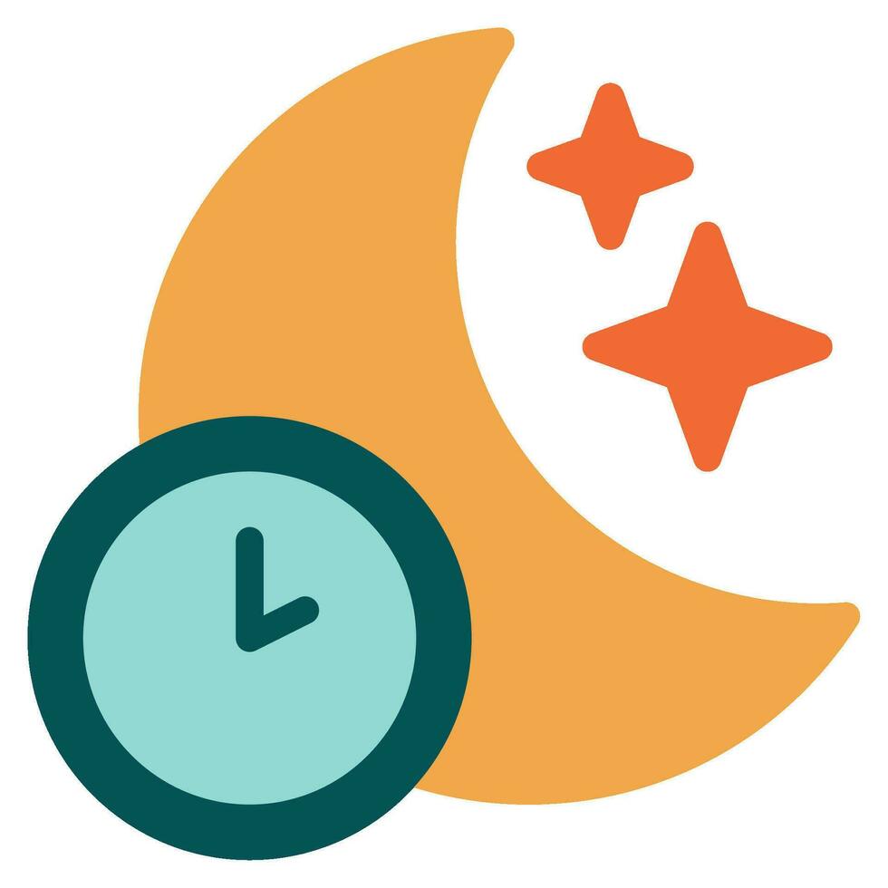 Mitternacht Symbol zum uiux, Netz, Anwendung, Infografik, usw vektor