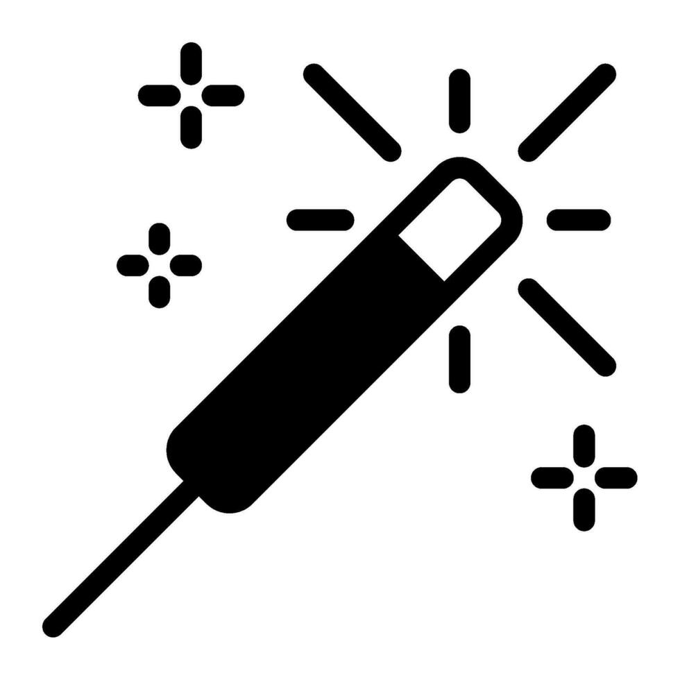 Wunderkerze Symbol zum uiux, Netz, Anwendung, Infografik, usw vektor