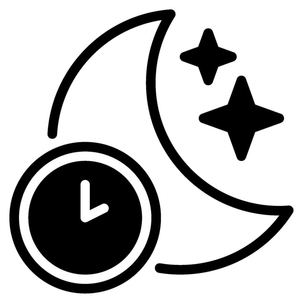 midnatt ikon för uiux, webb, app, infografik, etc vektor