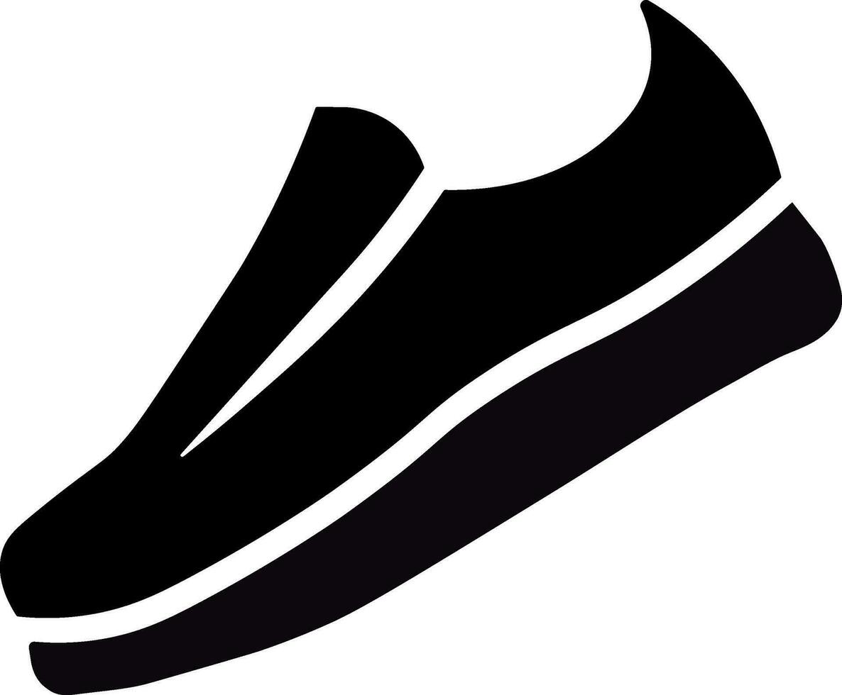 Silhouette Schuhe Logo Vektor Illustration