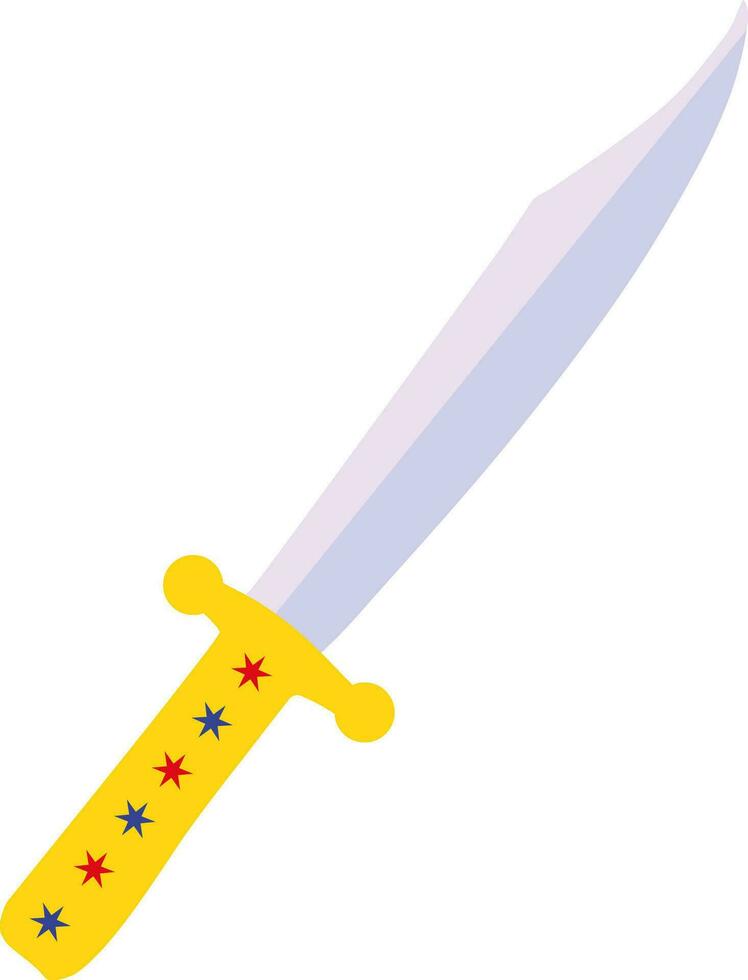 bowie kniv tecknad serie vektor illustration