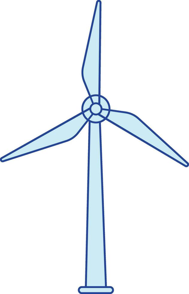 vind energi turbin vektor illustration