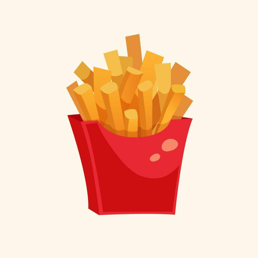 pommes frites ikon vektor