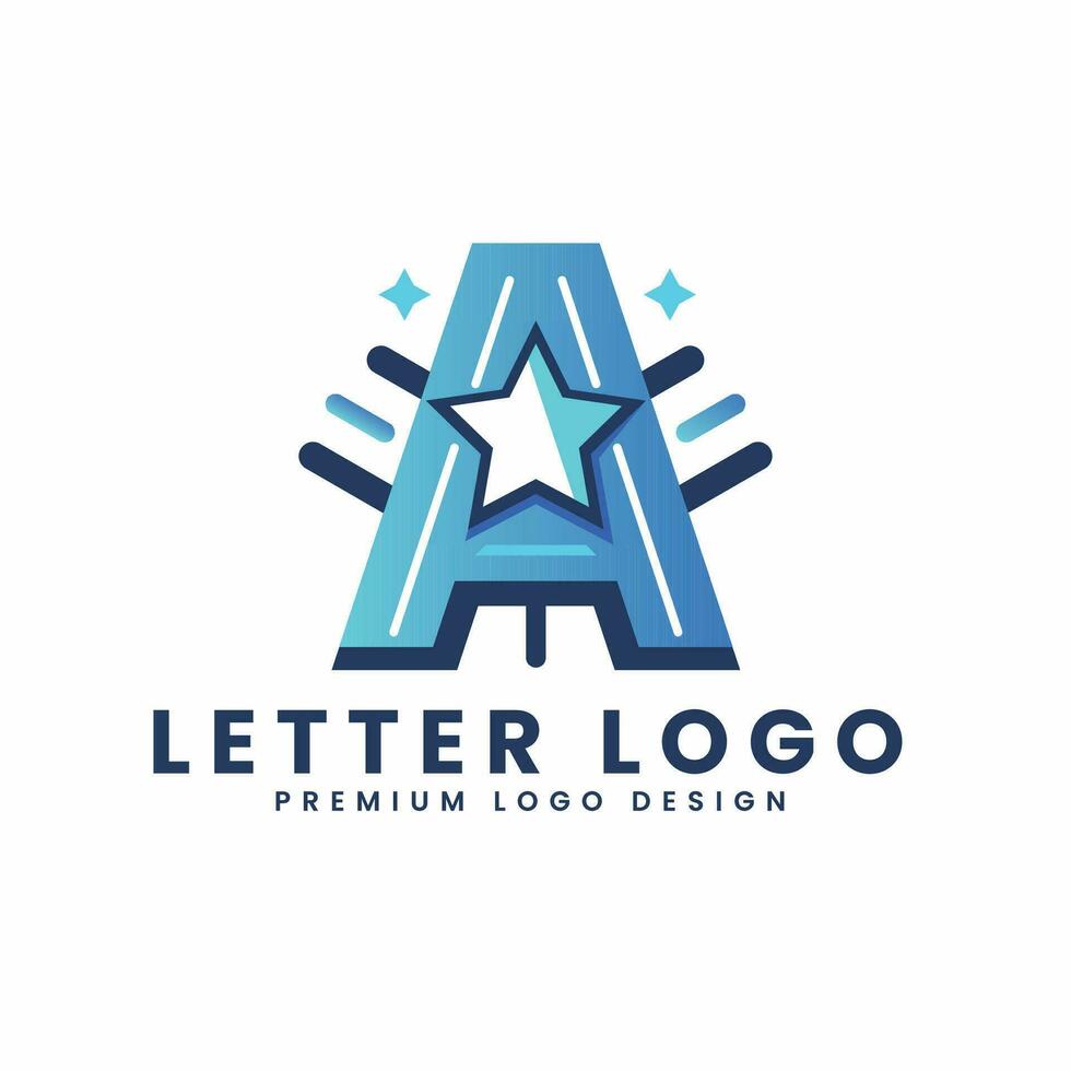 Initiale Brief ein Logo Design Vektor Vorlage