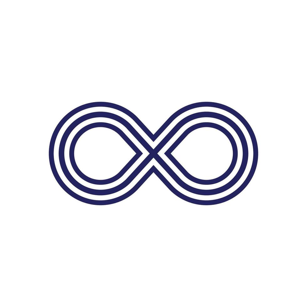 oändlighet logotyp och symbol mall ikoner vektor illustration