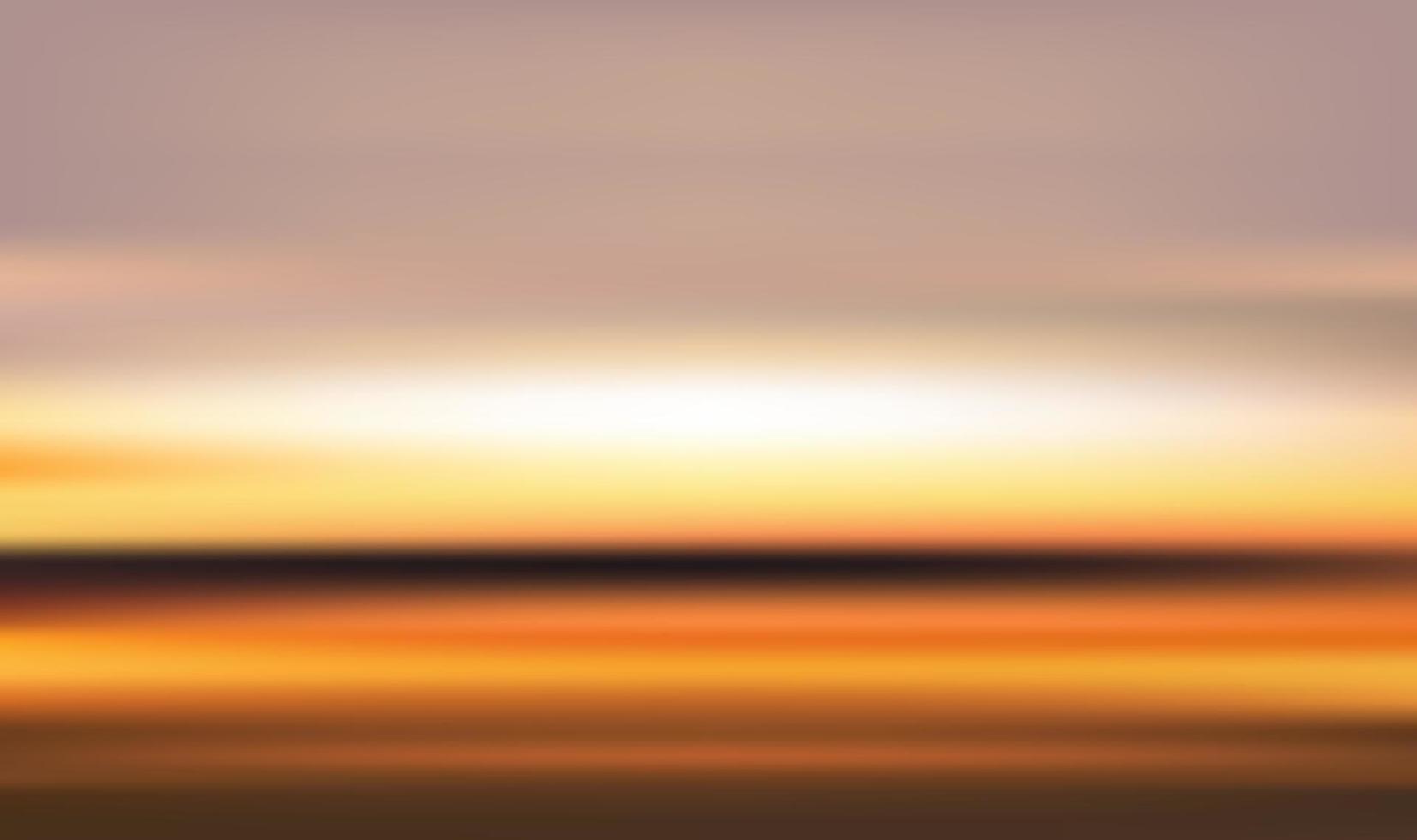 rörelseoskärpa tropisk solnedgångsstrand med en bakgrund av abstrakta havsvågor bokeh solsken. kopiera sommarlovsrummet och affärsresekonceptet. antik tonfärgfilterstil. vektor