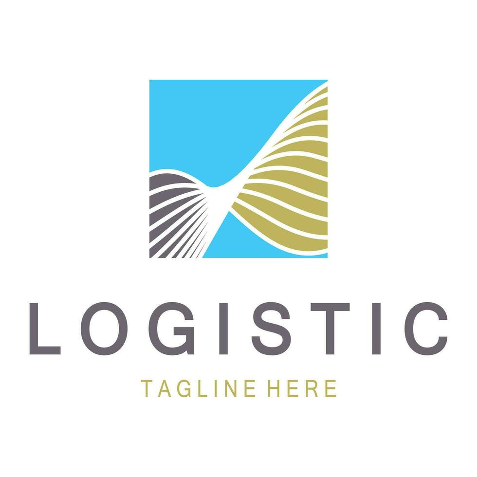 logistik logo symbol illustration vektor design verteilung symbol lieferung von waren wirtschaft finanzen