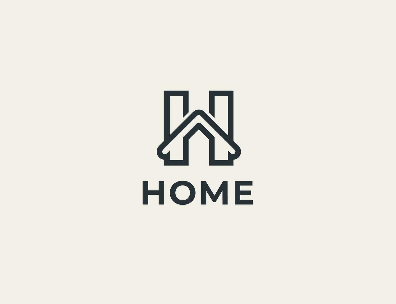 Initiale Brief h Zuhause echt Nachlass Logo Konzept Symbol Symbol Zeichen Element Design. Makler, Hypothek, Haus Logotyp. Vektor Illustration Vorlage