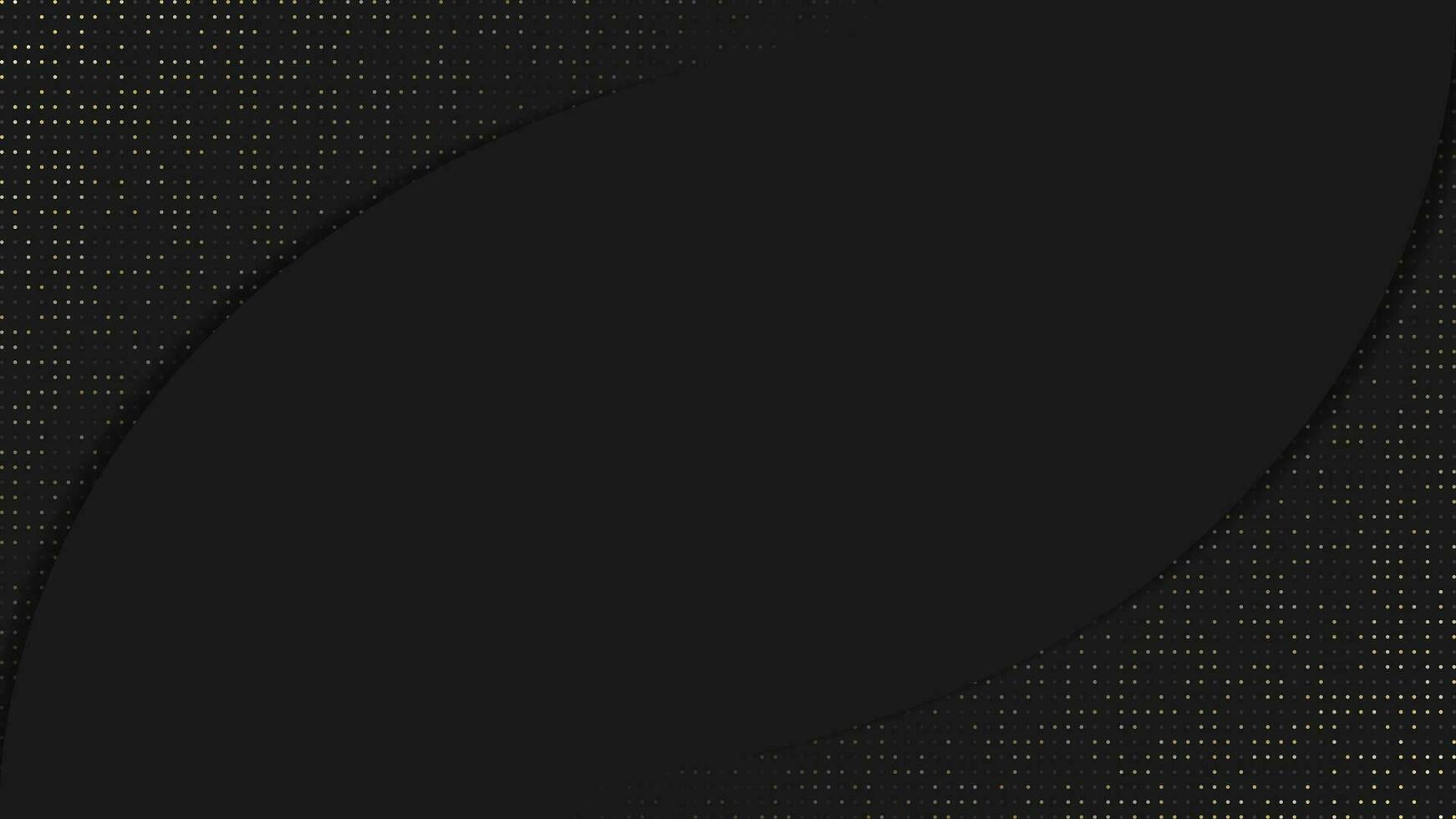 dynamisch abstrakt schwarz Hintergrund Design mit funkeln Punkt Elemente. modern dunkel Hintergrund Textur Vorlage. Vektor Illustration