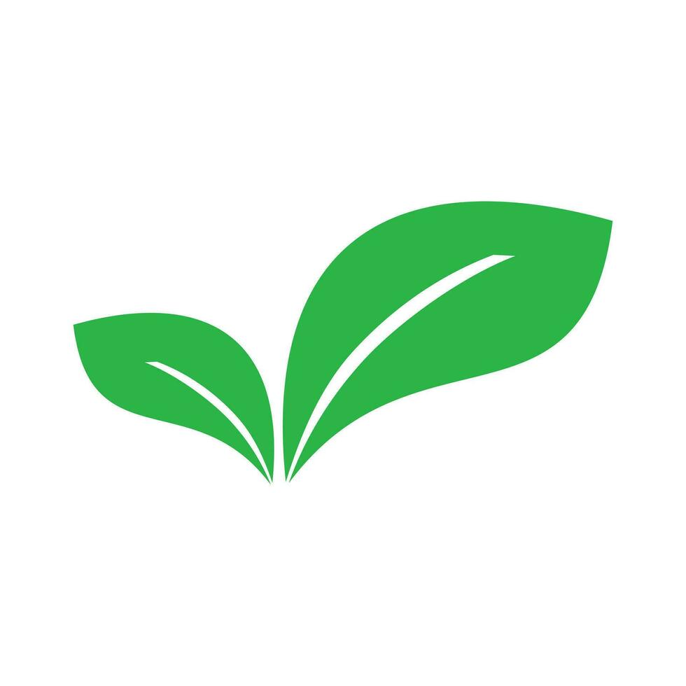 grön blad ikon på vit bakgrund för grafisk och webb design. enkel vektor tecken. internet begrepp symbol för hemsida knapp eller mobil app