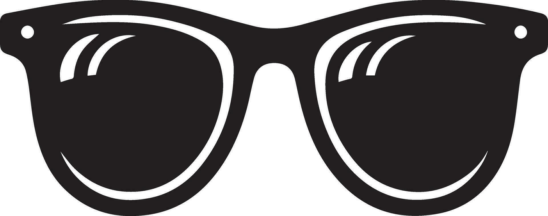 Sonnenbrille Vektor Silhouette schwarz Farbe 7