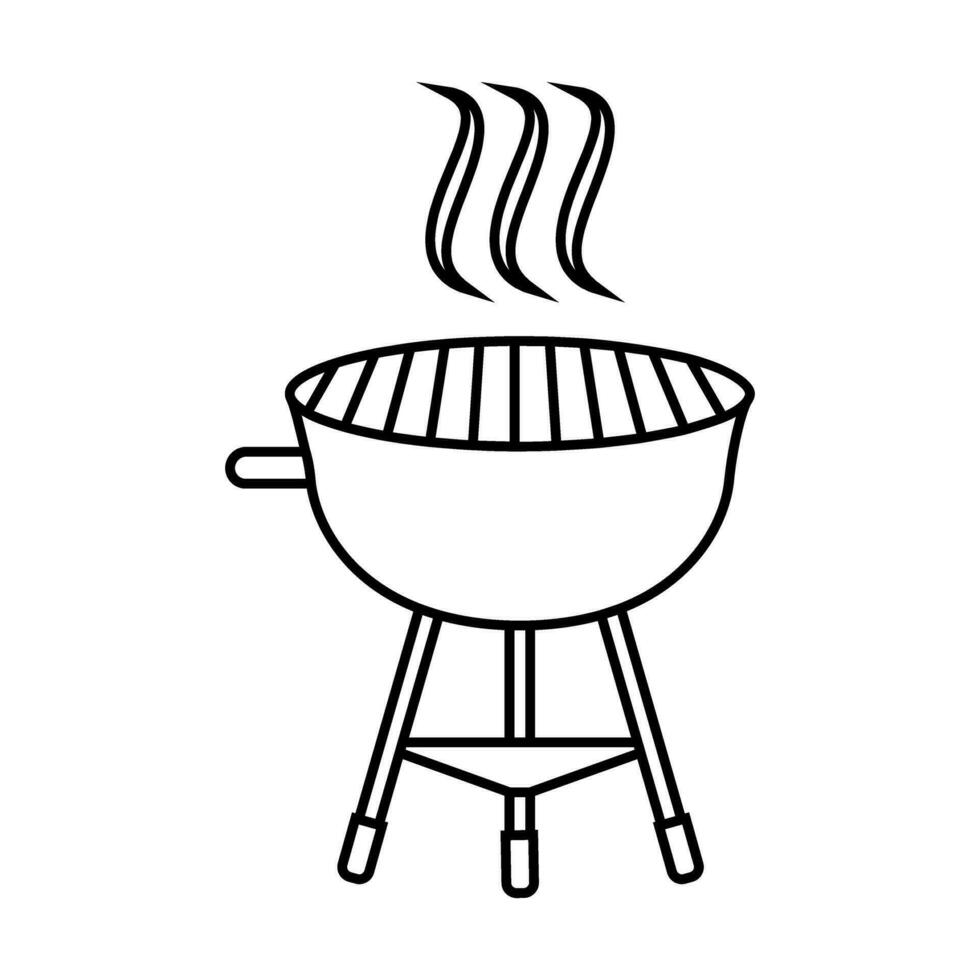 Grill Symbol Vektor. Grill Illustration unterzeichnen. Picknick Symbol oder Logo. vektor