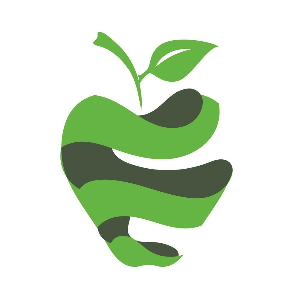 Apfel Logo Design Konzept vektor