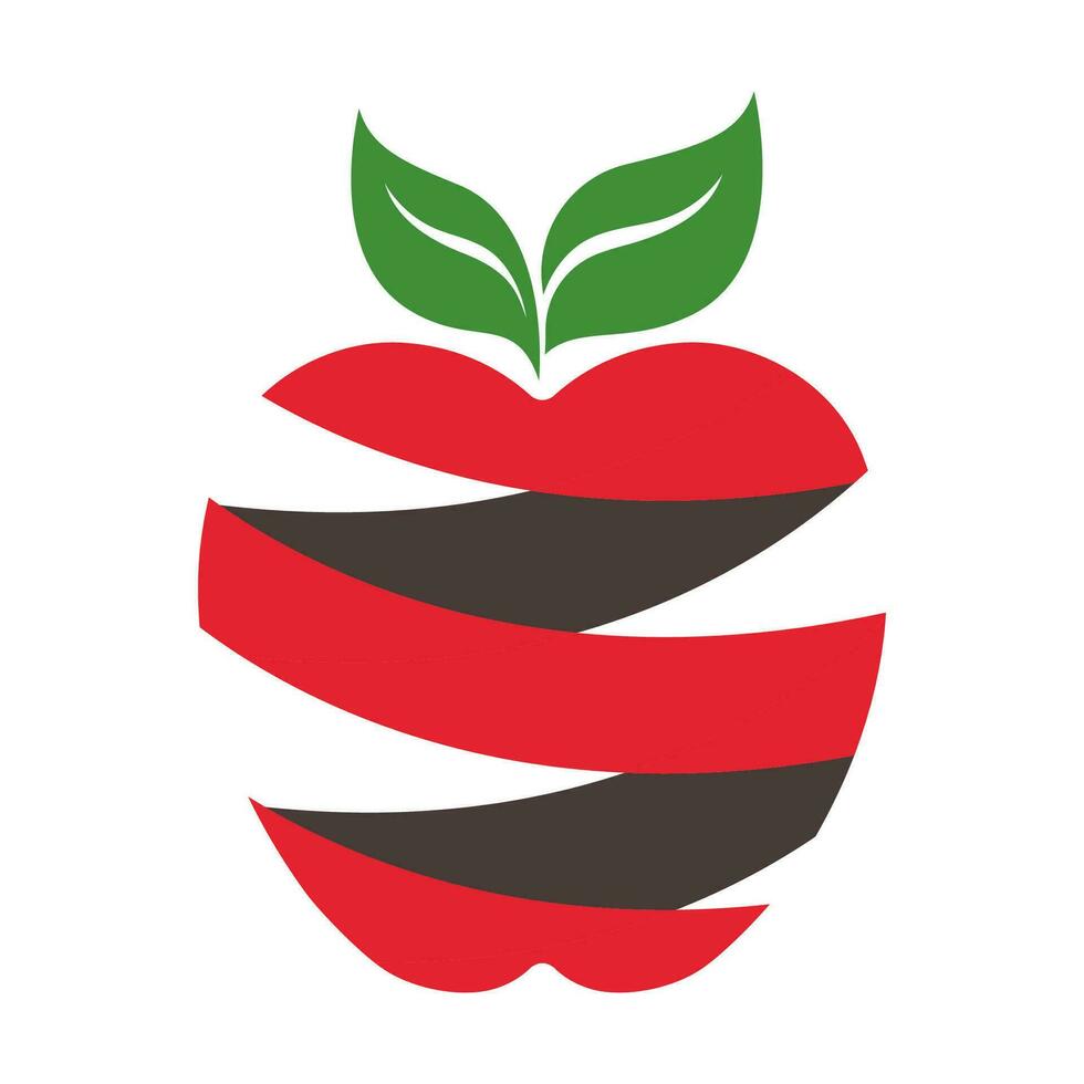 Apfel Logo Design Konzept vektor