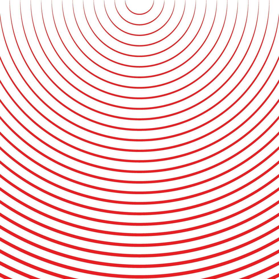 modern einfach abstrakt Nahtlos rot Farbe Hälfte Kreis wellig Muster Kunst vektor