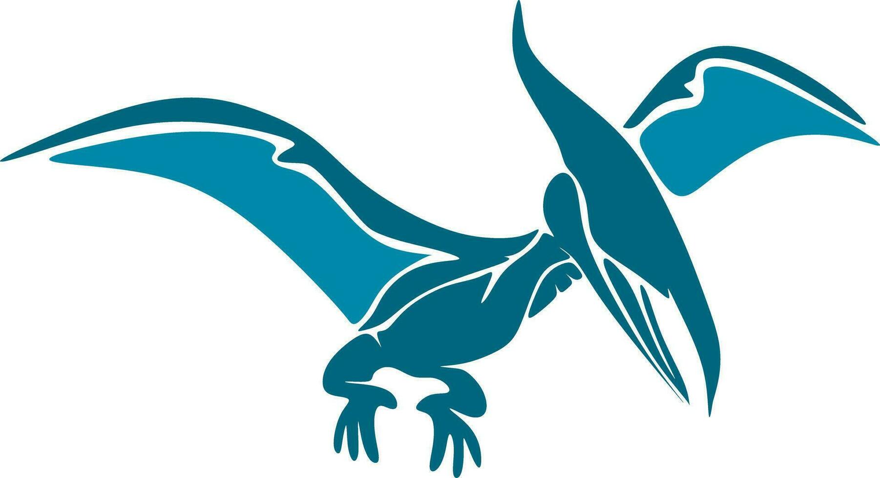 abstrakt Karikatur Illustration. ein Pteranodon das größten fliegend Reptil. vektor