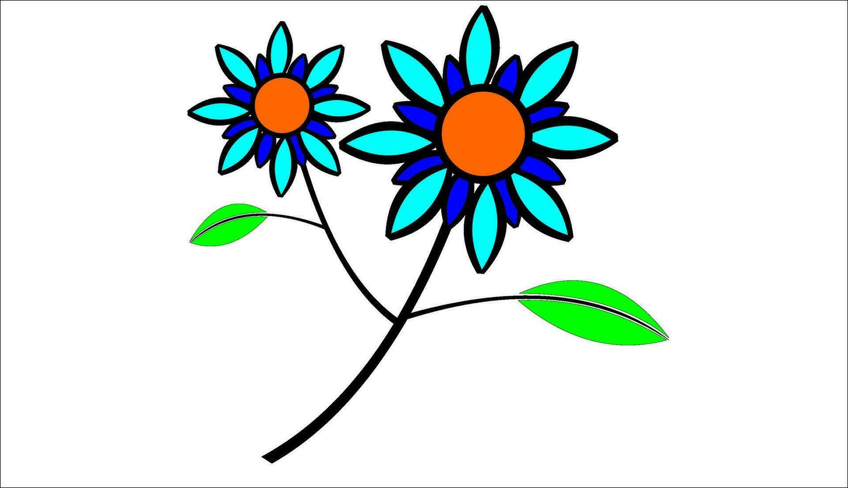 ett ikon skildrar en blomma vektor