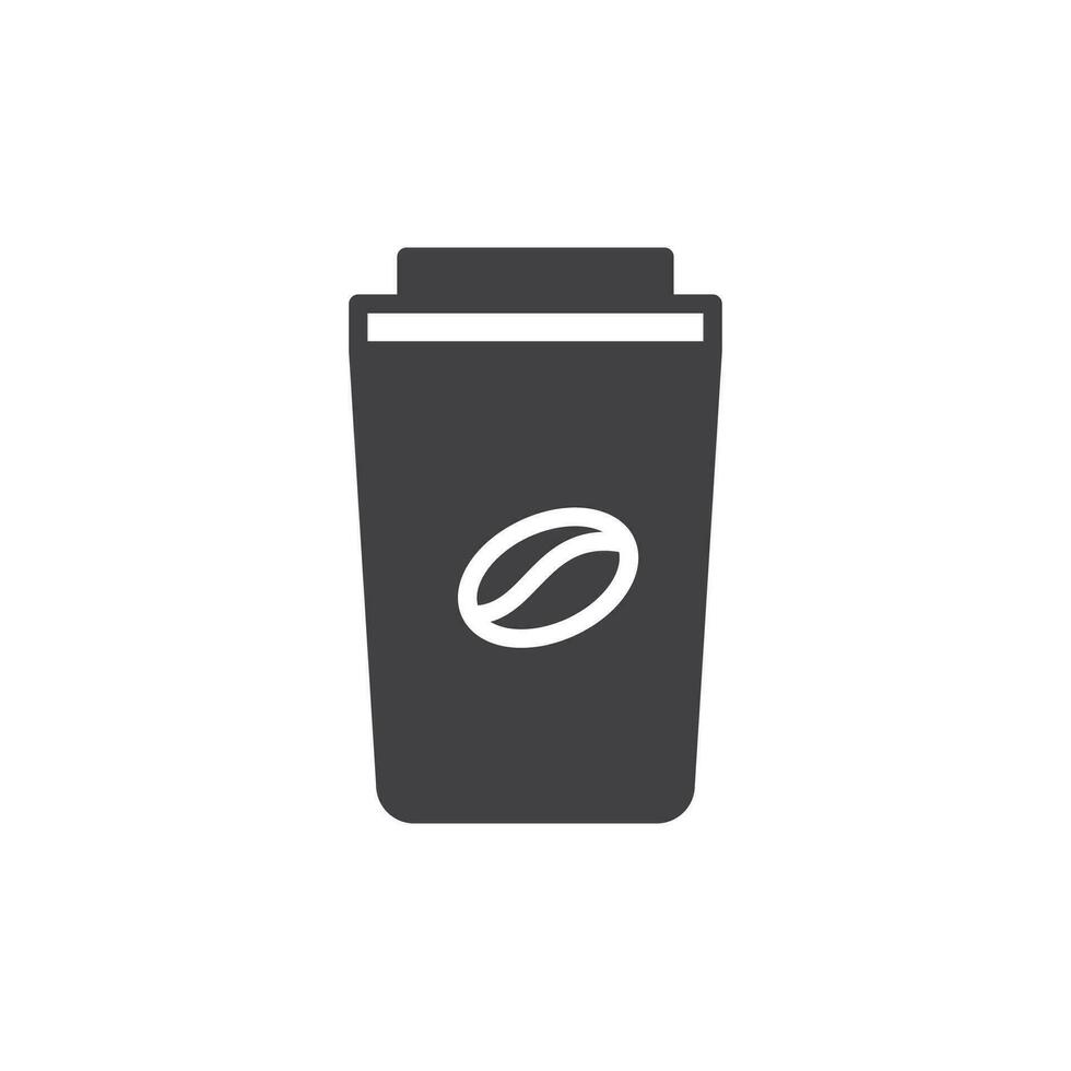 Kaffee Tasse Symbol. Zeichen zum Handy, Mobiltelefon Konzept und Netz Design. Gliederung Vektor Symbol. Symbol, Logo Illustration. Vektor Grafik.