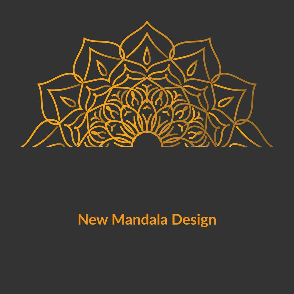 neues Mandala-Design vektor