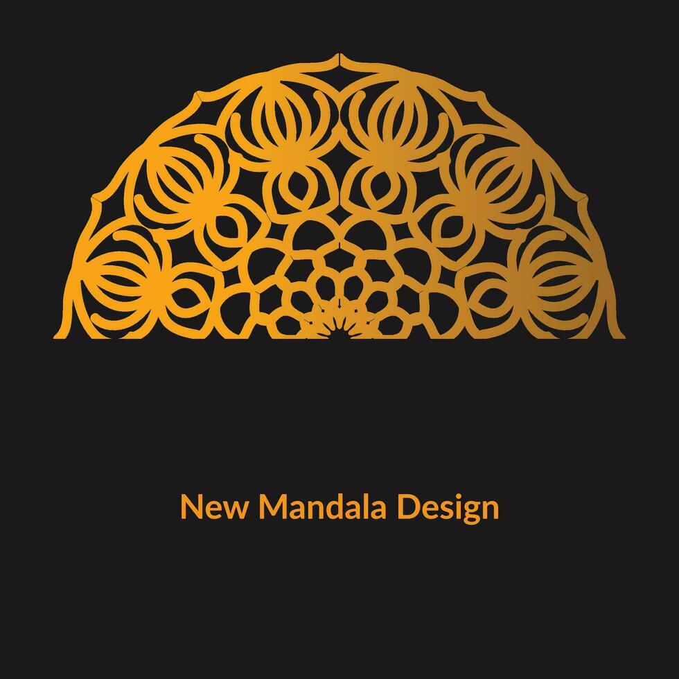 neues Mandala-Design vektor