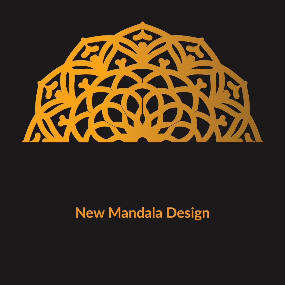 neues Mandala-Design vektor