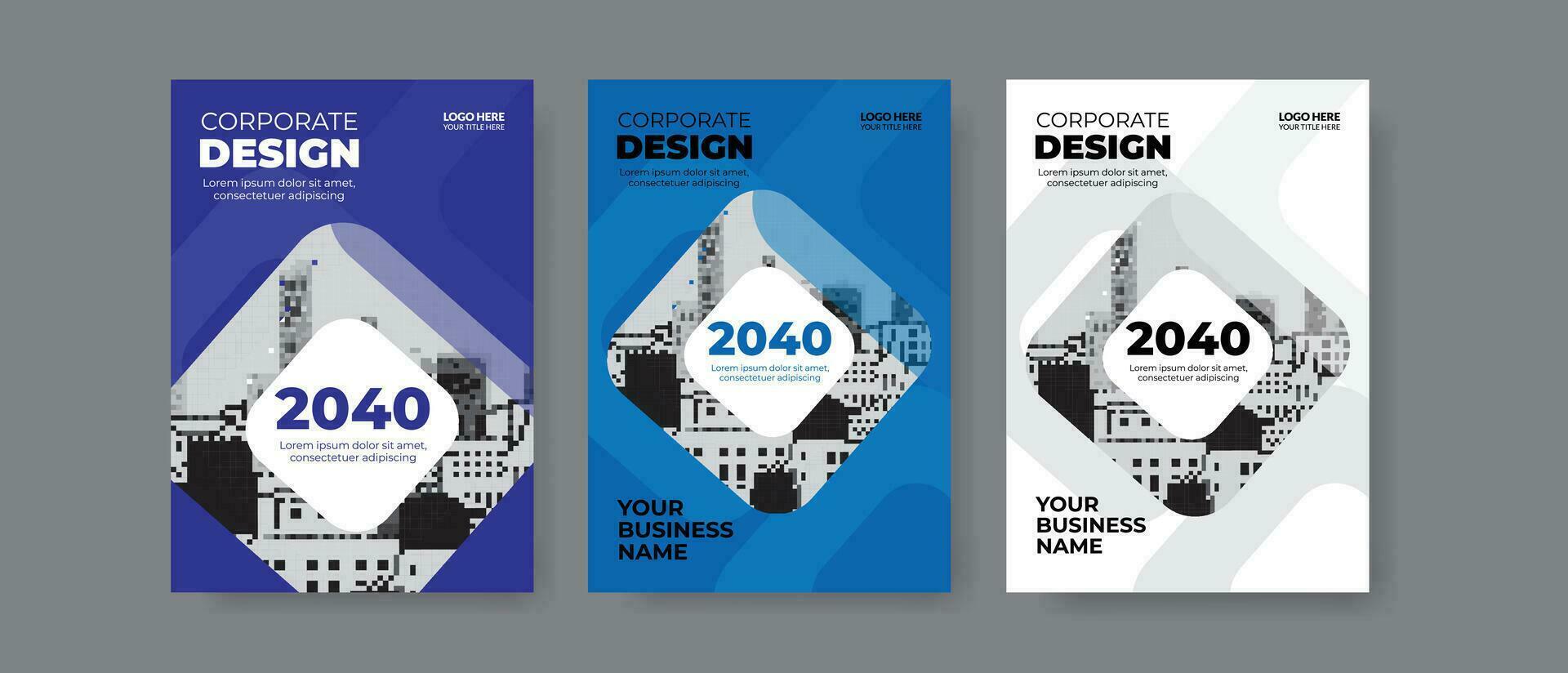 korporativ Startseite Design Vorlage im a4, jährlich Bericht, Poster, korporativ Präsentation, Zeitschrift Startseite vektor