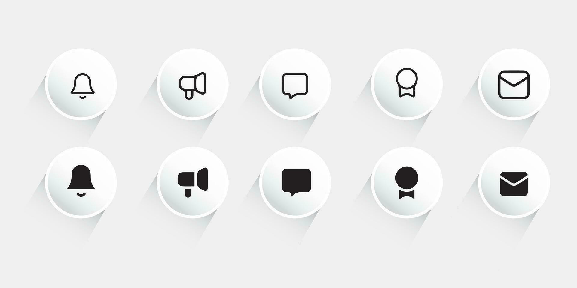 Kontakt oss ikon ange.kontakt och kommunikation icons.set av kommunikation ikon. vektor