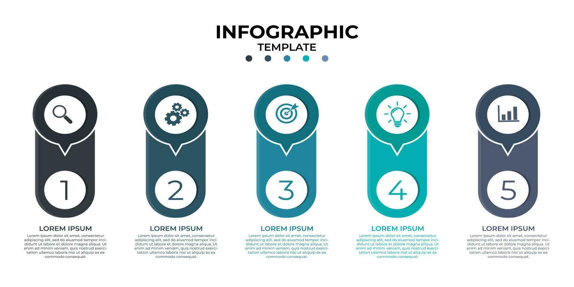 kreativ Geschäft Infografik Vorlage vektor