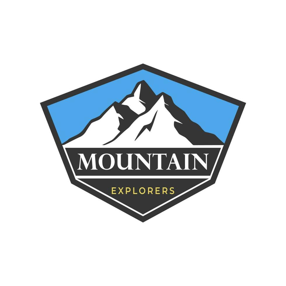 Gipfel Expedition Logo Vektor Illustration