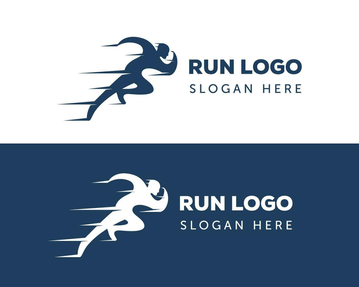 Lauf Logo Sport Logo kreativ Logo schnell Logo vektor