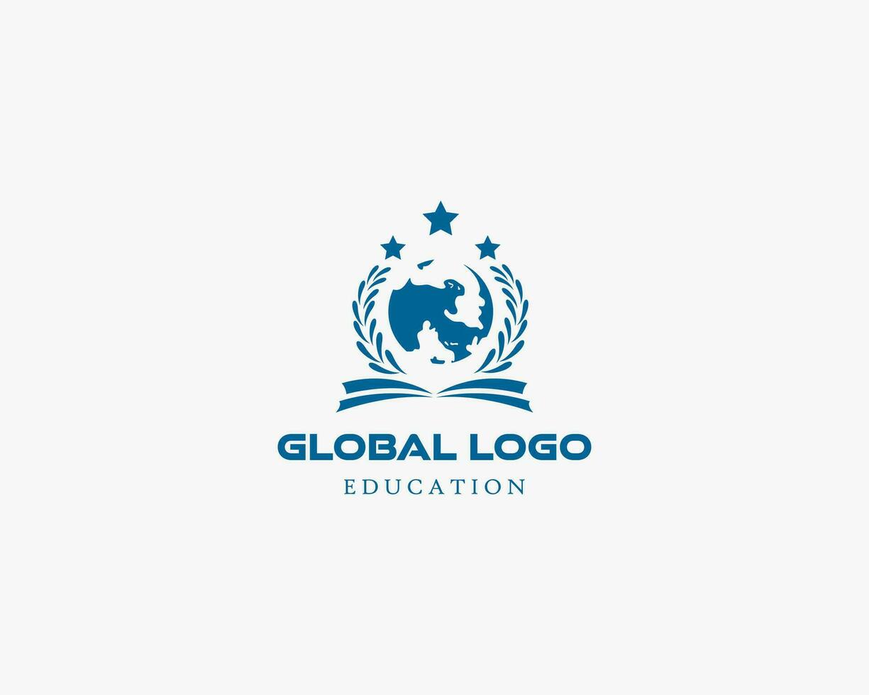global logotyp utbildning kreativ symbol vektor