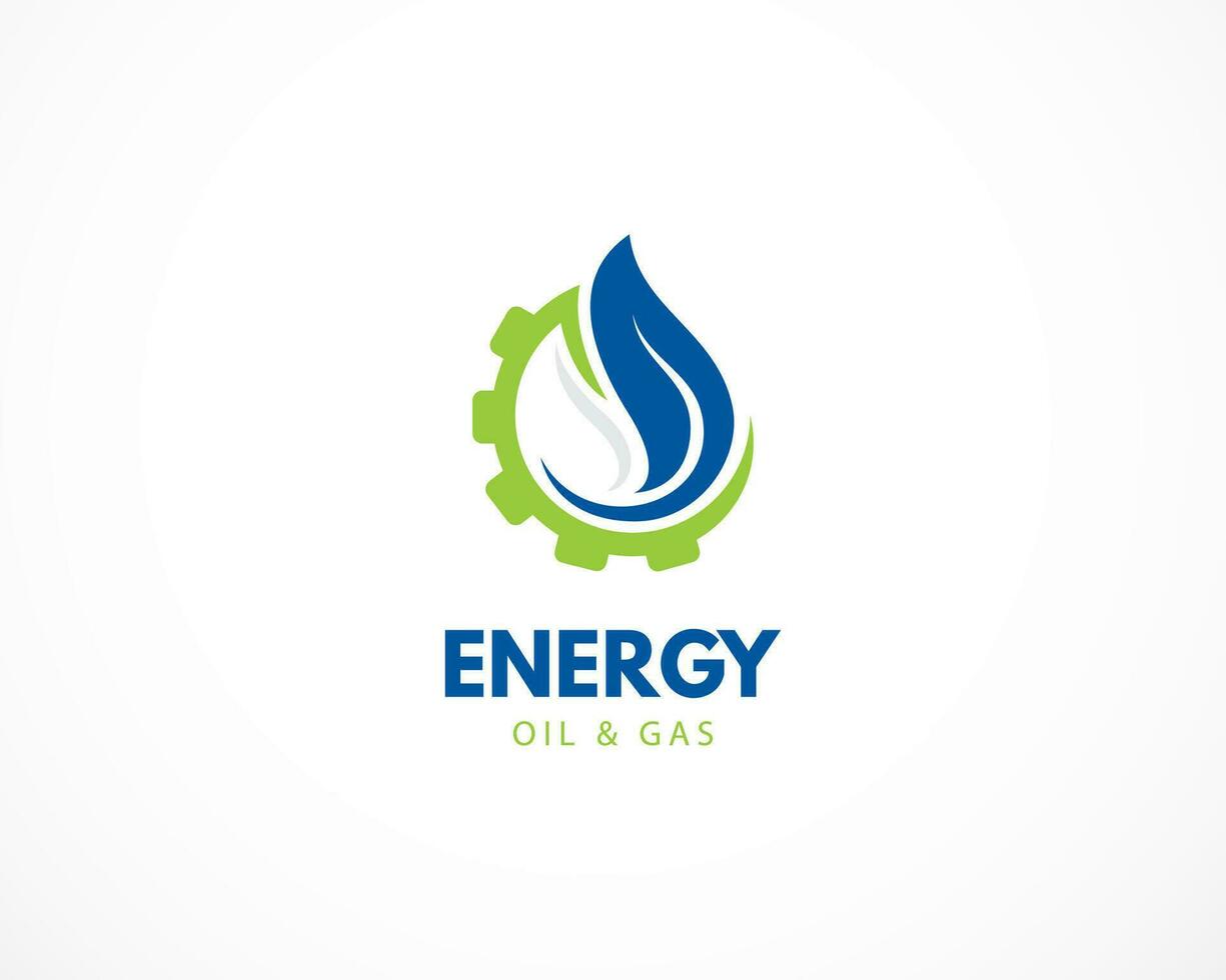 gas och olja logotyp mall design, symbol, ikon vektor