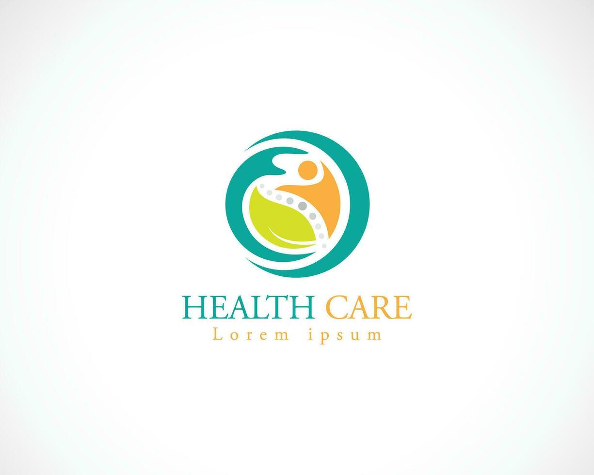 hälsa vård logotyp tecken symbol natur medicinsk vektor