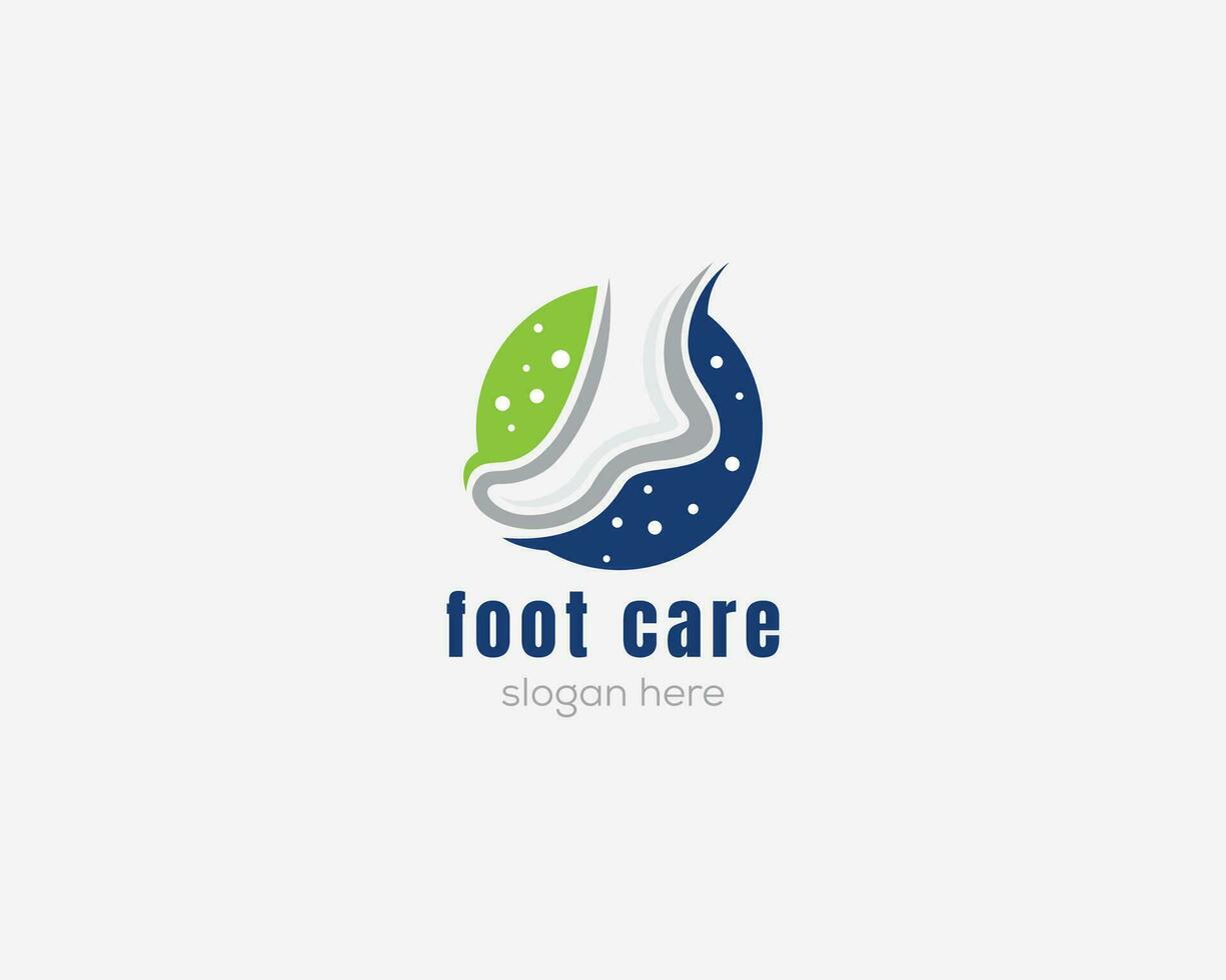 Fuß Logo Design Vorlage kreativ Fuß Logo vektor