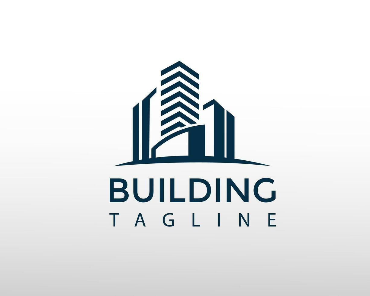 Gebäude Logo kreativ Logo echt Nachlass Logo Stadt Logo vektor