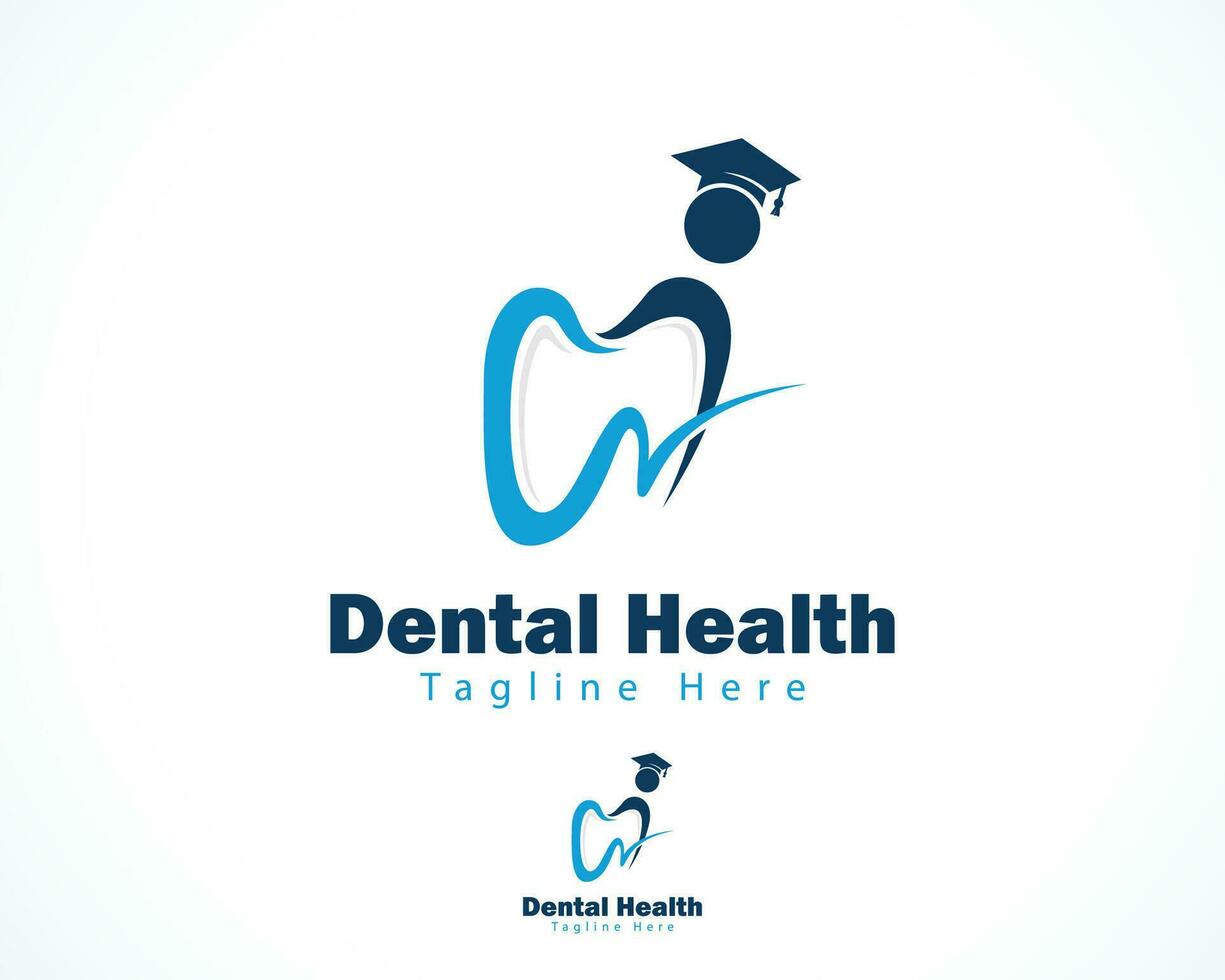Dental Gesundheit Logo kreativ Bildung Gesundheit medizinisch Brief w Design Konzept vektor