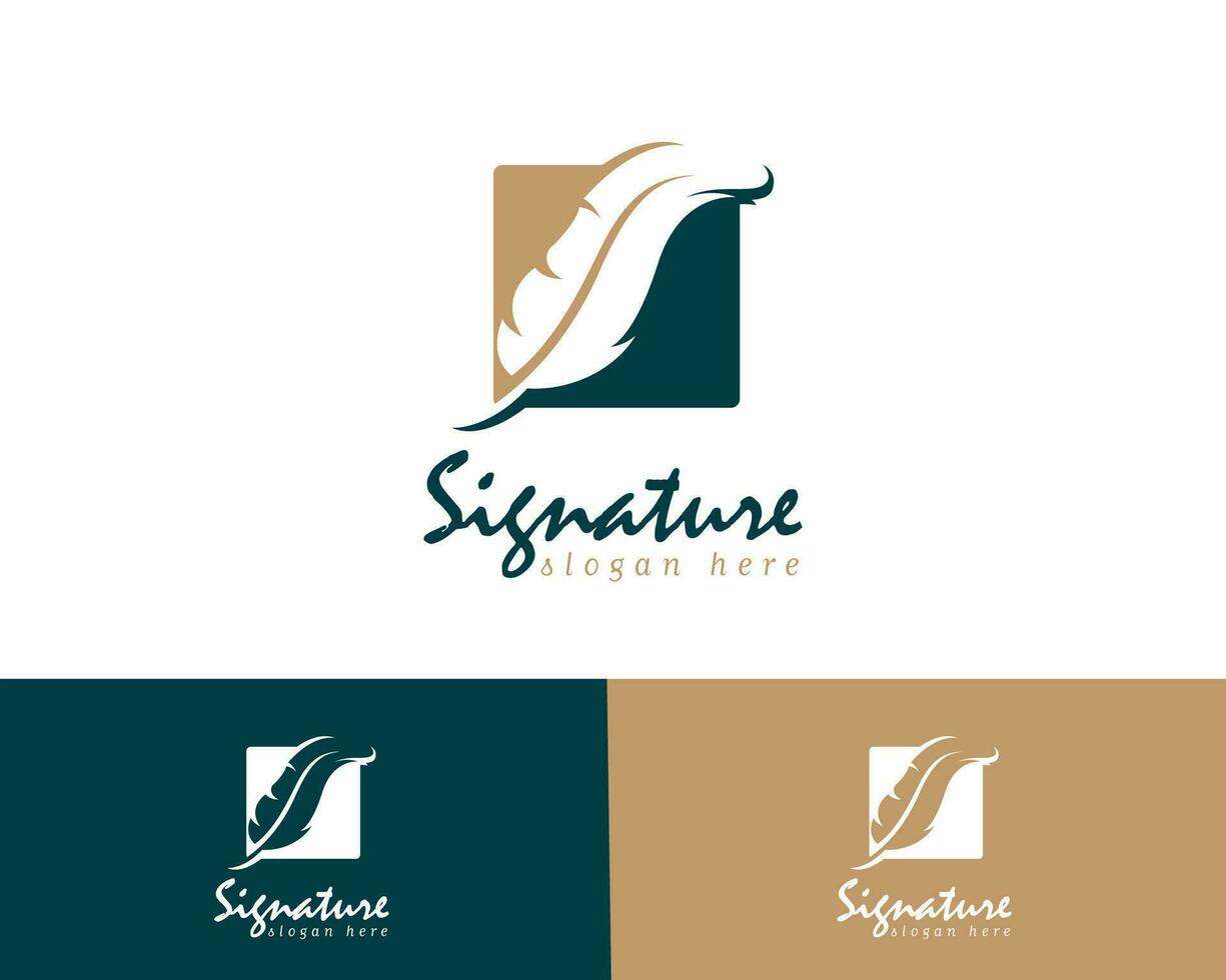 signatur logotyp symbol design mall vektor